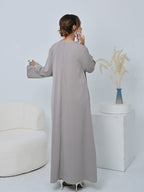 Split-Sleeve Bow Dubai Abaya