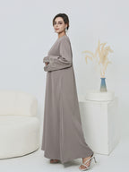 Split-Sleeve Bow Dubai Abaya